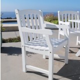 Bradley Outdoor Wood Patio Dining Chair
