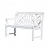 Bradley Outdoor Wood Patio 4-foot Bench