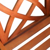 Malibu Outdoor Wood Patio Dining Chair - Close-Up