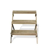 Renaissance Eco-friendly Hand-scraped Hardwood Three-Layer Garden Planter Stand - Front