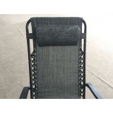 Zero Gravity Recliner/Lounger with Cup Holder - Grey - Back Rest detail