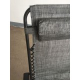 Zero Gravity Recliner/Lounger with Cup Holder - Grey - Back Rest Detail