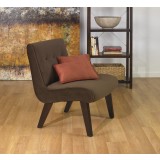 Curves Valencia Accent Chair - Chocolate Velvet