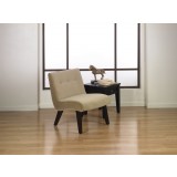 Curves Valencia Accent Chair - Coffee Velvet
