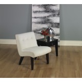 Curves Valencia Accent Chair - Oyster Velvet