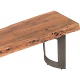 Bent Bench Large Smoked - Back Edge