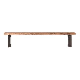 Moe's Home Collection Bent Extra Small Bench - Smoked - Front