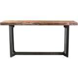 Bent Console Table Smoked - Front