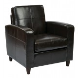 Venus Club Chair - Espresso - Angled