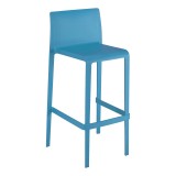 Injected Molded Polypropylene And Fiber Glass Barstool - VOLT-B - Blue