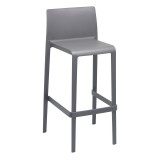 Injected Molded Polypropylene And Fiber Glass Barstool - VOLT-B - Grey