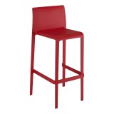 Injected Molded Polypropylene And Fiber Glass Barstool - VOLT-B - Red