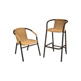 Anodized Aluminum Frame Arm Chair - W-21 - Set