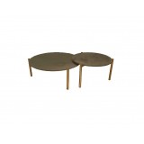 Atlas 23"/31" Round Coffee Table Black