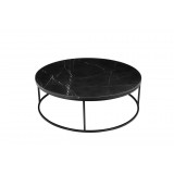 Onix 39" Round Coffee Table - Black