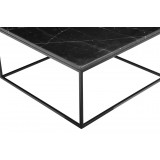 Onix 30" Square Coffee Table Black - Table Edge