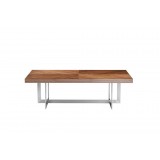 Remi Rectangular Coffee Table Natural Walnut - Front