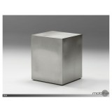 Enix 20" Square End Table Polished Stainless Steel