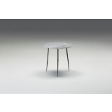 Kaii 18" End Table Grey Italian Marble