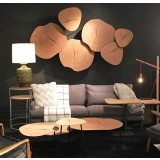 Oakley 18" End Table Oak Veneer with Black Iron Legs - Lifestyle 1