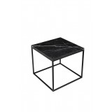 Onix 19" Square End Table Black - Closer View
