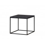 Onix 19" Square End Table Black - Side Angle