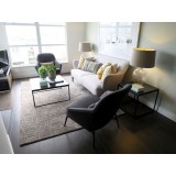 Onix 19" Square End Table Black - Lifestyle 3