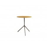 Oakley End Table Oak Veneer with Black Iron Legs