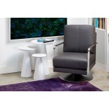 Tower Large End Table High Gloss White - Lifestyle 2