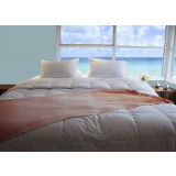 Premium Silver Antimicrobial White Goose Down Comforter - 800 Thread Count Egyptian Cotton