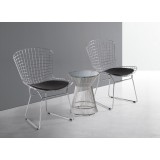 The Who Side Chair In Polished Chrome Wire Frame 