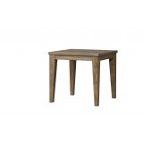 Wildwood 23.5" Square Teak End Table - Angled