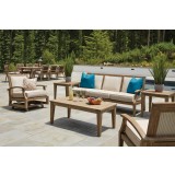 Wildwood 45" Rectangular Teak Cocktail Table - Lifestyle
