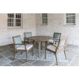 Wildwood 48" Round Teak Umbrella Table  - Lifestyle 2