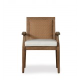 Wildwood Teak Wicker Armchair - Front