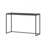 Onix Sofa Table Black Nero Marquina Marble - Angled