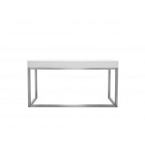 Palco Sofa Table High Gloss White - Front