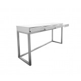 Palco Sofa Table High Gloss White - Angled View