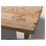 Provence Live Edge Sofa Table Reclaimed Solid Wood with Polished Stainless Steel - Table Top 