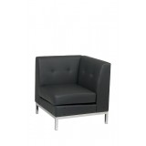 Wall Street Corner Chair - Black