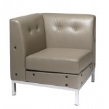 Wall Street Corner Chair - Brown