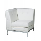 Wall Street Corner Chair - White