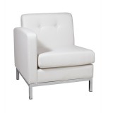 Wall Street Corner Chair - White