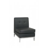Wall Street Armless Chair - Black