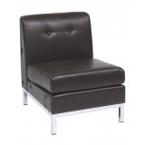 Wall Street Armless Chair - Espresso