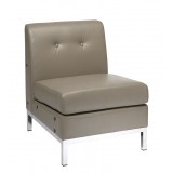 Wall Street Armless Chair - Brown
