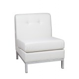 Wall Street Armless Chair - White