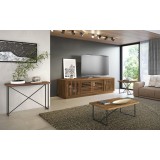 Furnitech Signature Home Collection X Console Table - Walnut Lifestyle