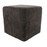 Moe's Home Collection Shepherd Wool Stool - Dark Grey