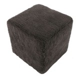 Moe's Home Collection Shepherd Wool Stool - Dark Grey
